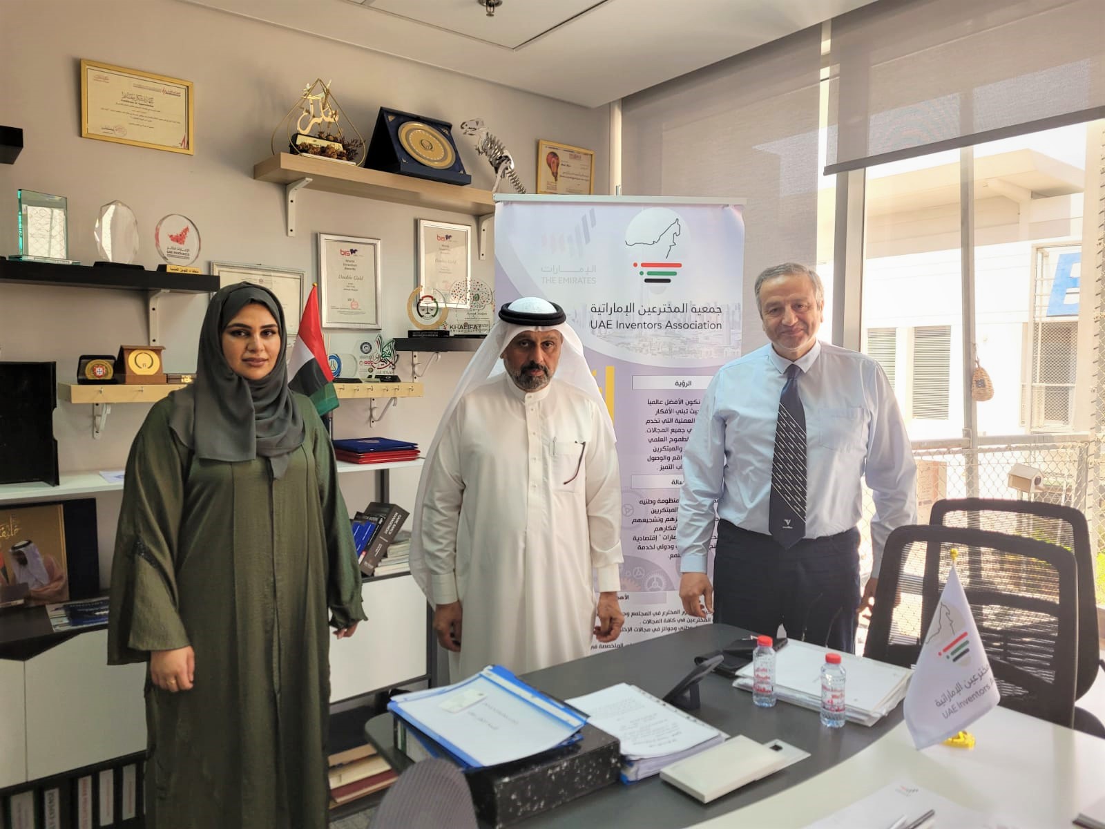 The Emirates Inventors Association received a delegation from the General Civil Aviation Authority.